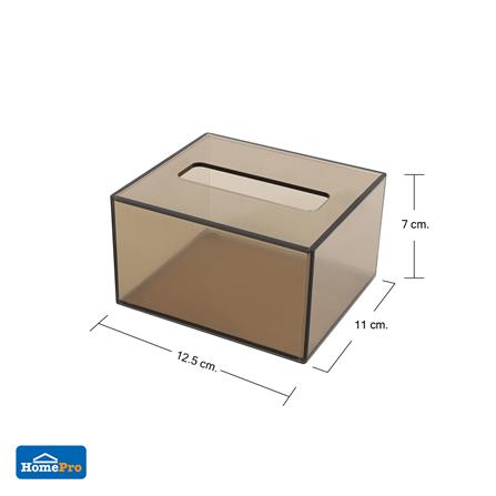 กล่องทิชชู POP UP อะคริลิค KECH สีชาใส_5