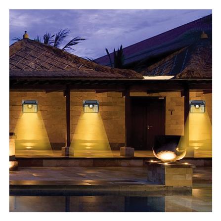 ไฟผนังภายนอก SOLAR SHINING S-WLL08B-SL 2.5 วัตต์ WARM WHITE สีดำ_9