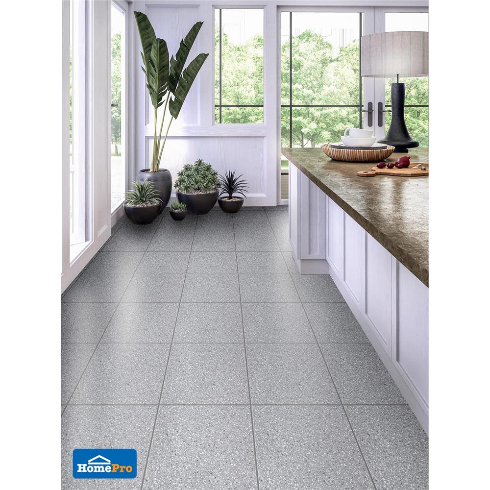 กระเบื้องพื้น 16x16 นิ้ว ภูผา อัลเวสต้า สโตน เทา PM 0.96M2