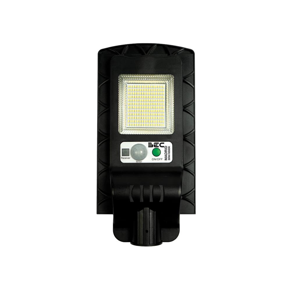 ไฟถนน SOLAR BEC MADRID 30 วัตต์ DAYLIGHT สีดำ