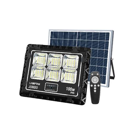ไฟสปอตไลท์ SOLAR LAMPTAN JUMBO 100 วัตต์ วอร์มไวท์ สีดำ_0