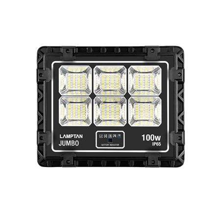 ไฟสปอตไลท์ SOLAR LAMPTAN JUMBO 100 วัตต์ วอร์มไวท์ สีดำ_1