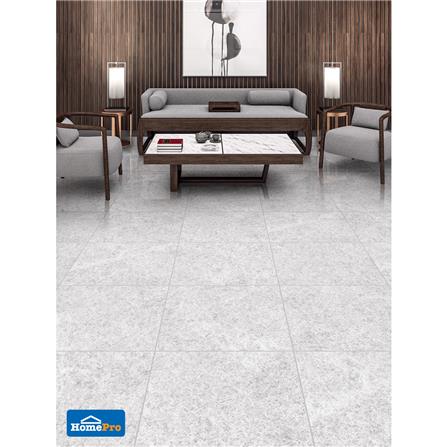 กระเบื้องพื้นพอร์ซเลน 60x60 ซม. TARA คริสตัน ไลท์เกรย์ 1.44M2_2