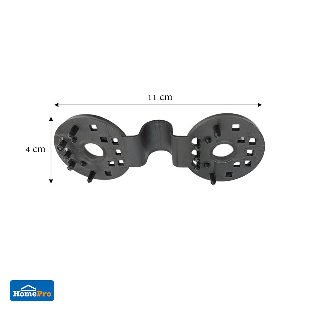 คลิปยึดสแลนแบบกลม SPRING สีดำ แพ็ก 20 ชิ้น