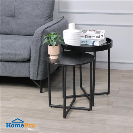 โต๊ะข้าง 2 ชิ้น FURDINI DARWISH สีดำ_6