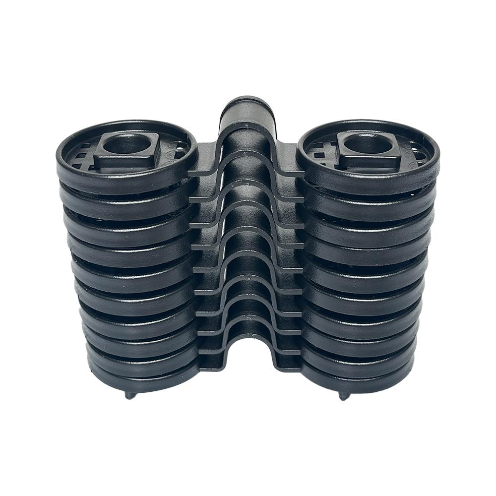 คลิปยึดสแลนแบบกลม SPRING สีดำ แพ็ก 10 ชิ้น