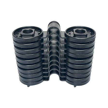 คลิปยึดสแลนแบบกลม SPRING สีดำ แพ็ก 10 ชิ้น_2