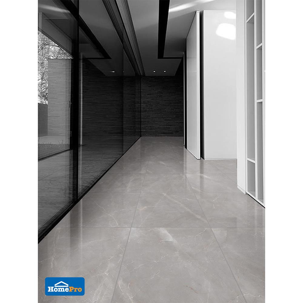 กระเบื้องพื้นพอร์ซเลน 60x60 ซม. TARA อามานี่ เกรย์ 1.44M2