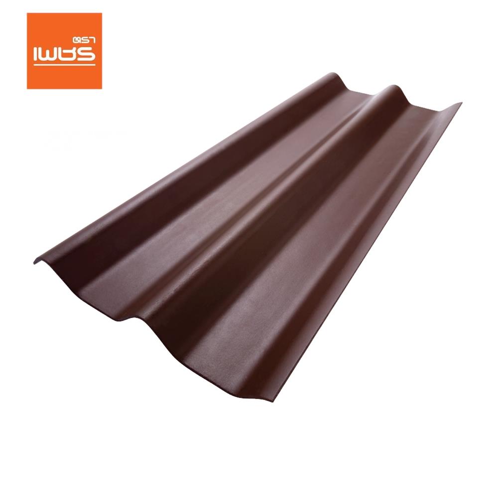 กระเบื้องหลังคา ลอนคู่ ตราเพชร 0.5x50x150 ซม. สีน้ำตาลสุขสันต์