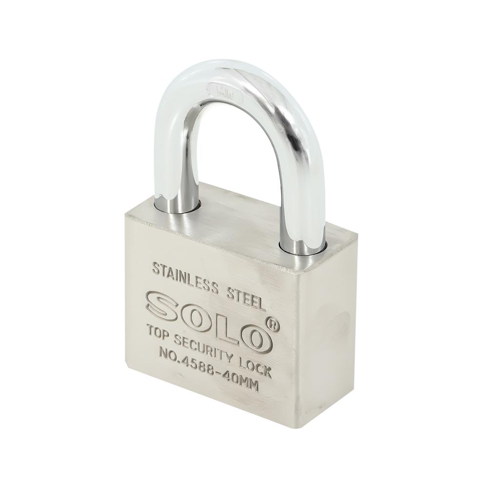 กุญแจคีย์อะไลก์ SOLO 4588-40 40 มม. สีสเตนเลส 4 ตัว/ชุด