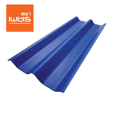 กระเบื้องหลังคา ลอนคู่ ตราเพชร 0.5x50x150 ซม. สีฟ้ารุ่งโรจน์_0