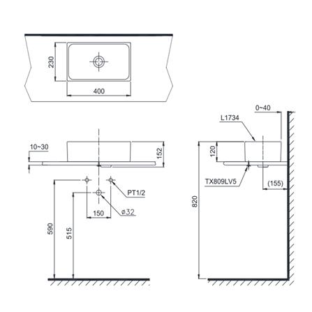 อ่างล้างหน้า TOTO L1734 สีขาว_1