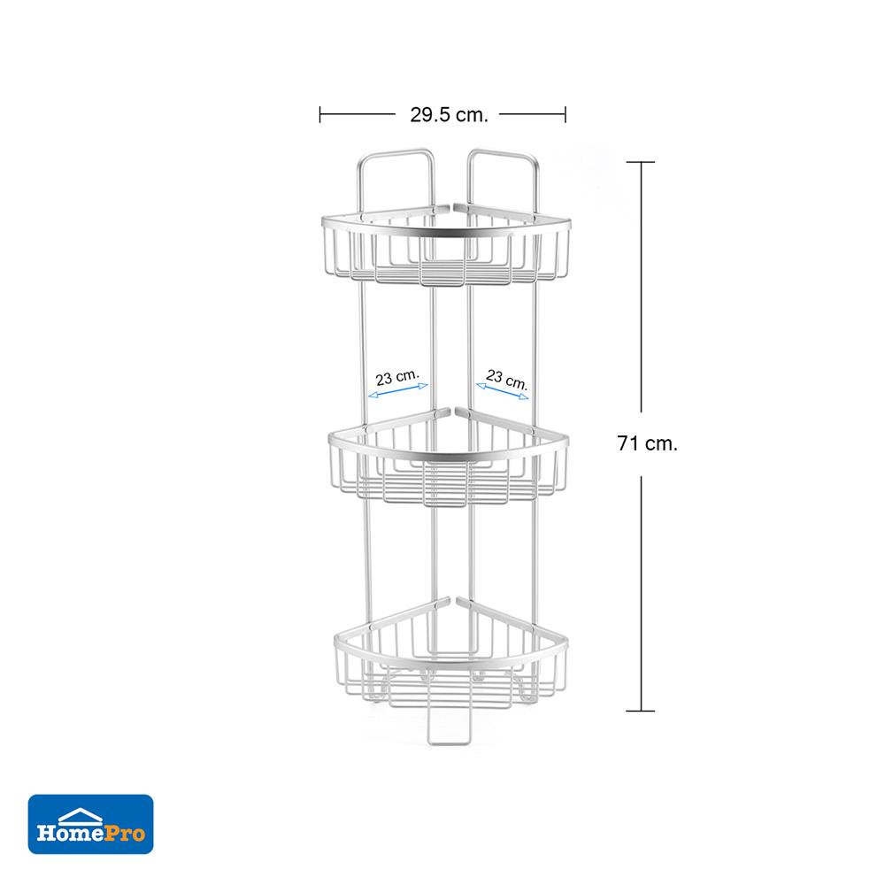 ชั้นวางของเข้ามุมตั้งพื้น 3 ชั้น MOYA KU108.01