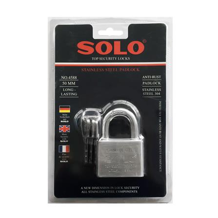 กุญแจลูกปืน SOLO 4588-50 50 มม. สีสเตนเลส_2
