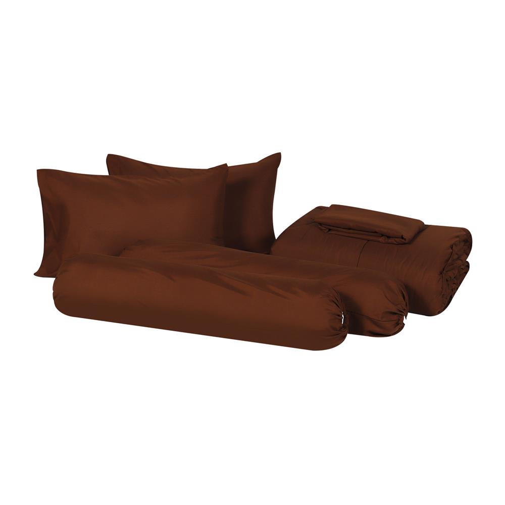 ชุดผ้าปูที่นอน 6 ฟุต 6 ชิ้น ME LIVING PANTONE สีน้ำตาล