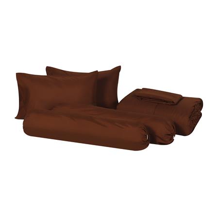 ชุดผ้าปูที่นอน 6 ฟุต 6 ชิ้น ME LIVING PANTONE สีน้ำตาล_1