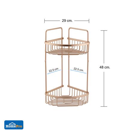 ชั้นแขวนเข้ามุมติดผนัง 2 ชั้น  MOYA KU119.04_4