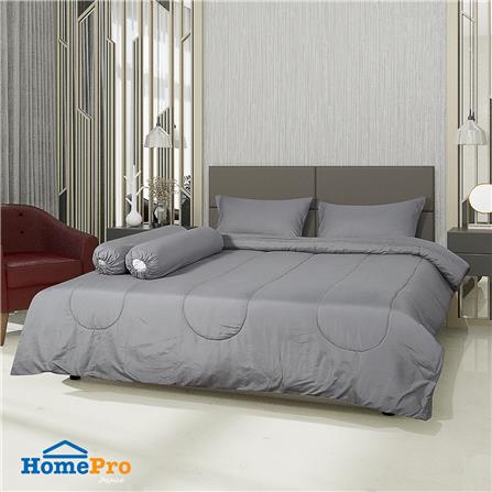 ชุดผ้าปูที่นอน 6 ฟุต 6 ชิ้น ME LIVING PANTONE สีเทา_0