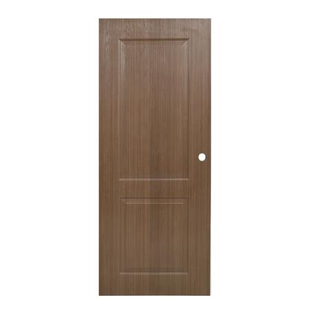 ประตูภายใน UPVC AZLE PZ04 80X200 ซม. สี CHOCOLATE เจาะลูกบิด