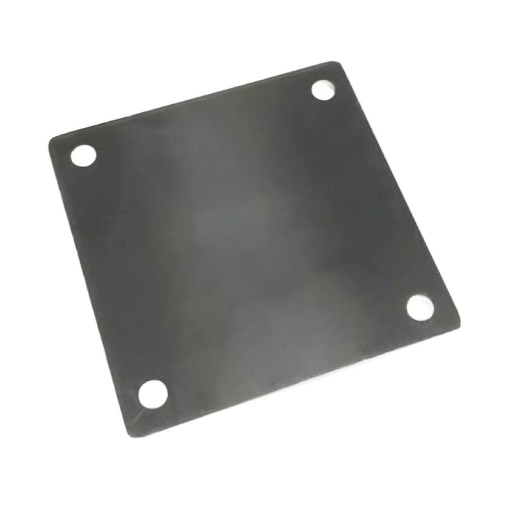 แผ่นเหล็กเพลทเจาะรู 6 มม. 4x4 นิ้ว