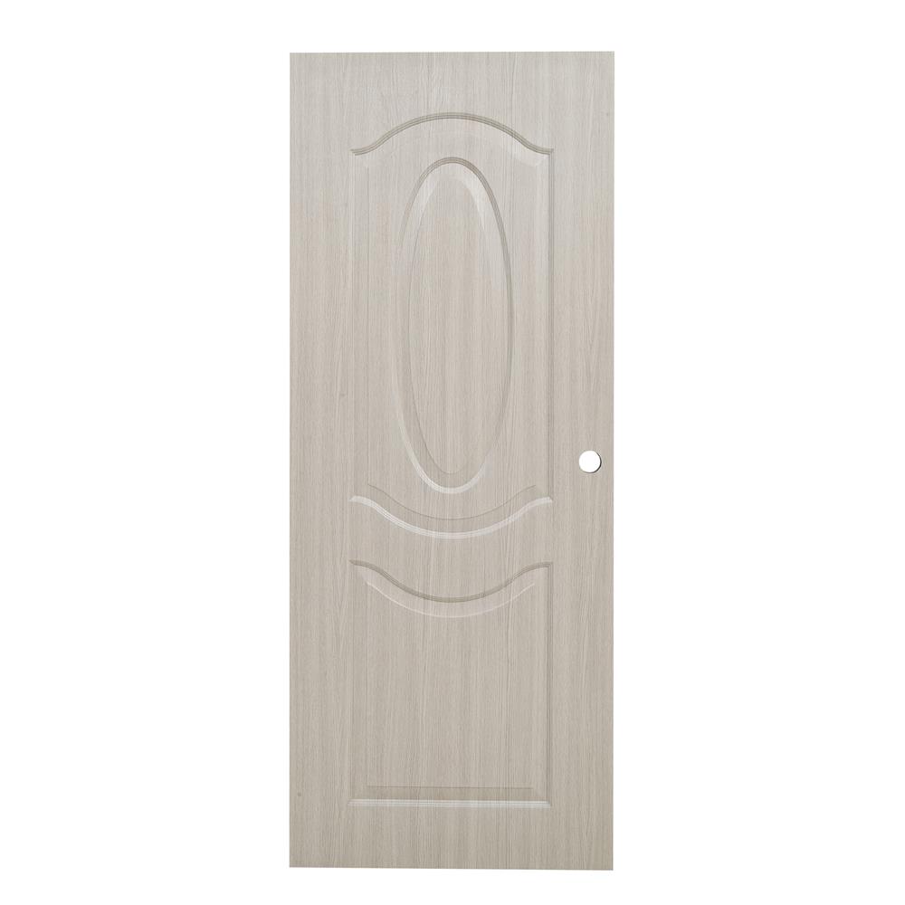 ประตูภายใน UPVC AZLE PZ02 80X200 ซม. สี WHITE GREY เจาะลูกบิด