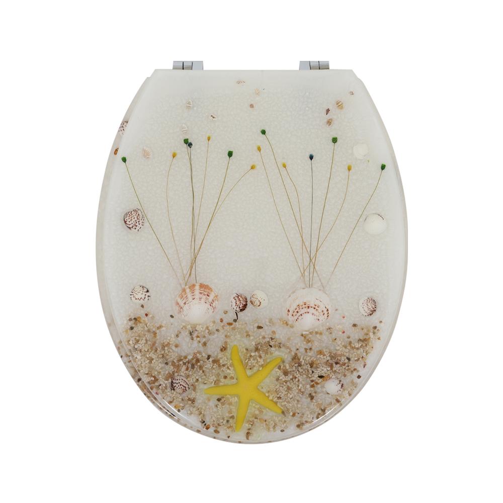 ฝารองนั่ง POLYRESIN MOYA 22EVP01 ลายเปลือกหอย_0