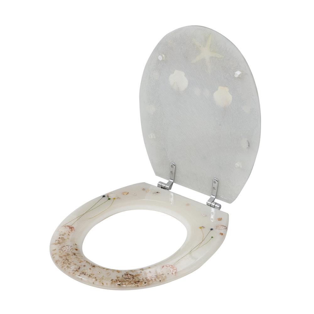 ฝารองนั่ง POLYRESIN MOYA 22EVP01 ลายเปลือกหอย