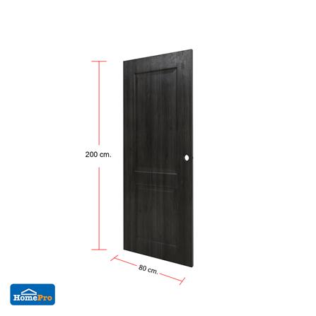 ประตูภายใน UPVC AZLE PZ04 80X200 ซม. สี SMOKE GREY เจาะลูกบิด_5