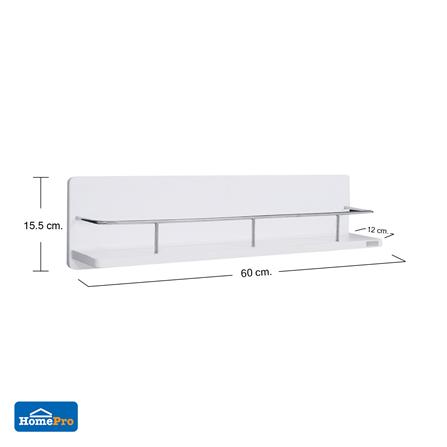 ชั้นวางของติดผนัง 1 ชั้น MOYA TK-SHF-002 สีขาว_4