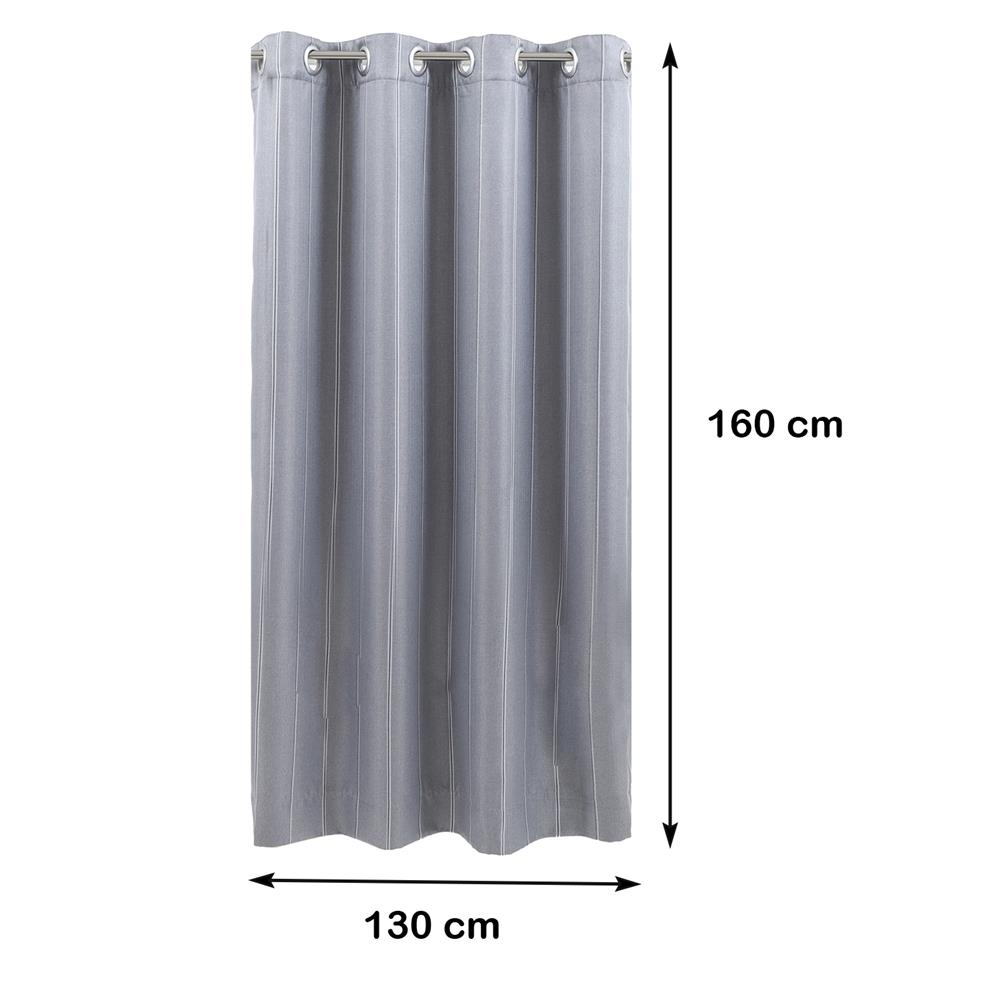 ผ้าม่าน EYELET HOME LIVING STYLE TERRA UV 130X160 ซม. สีเทา