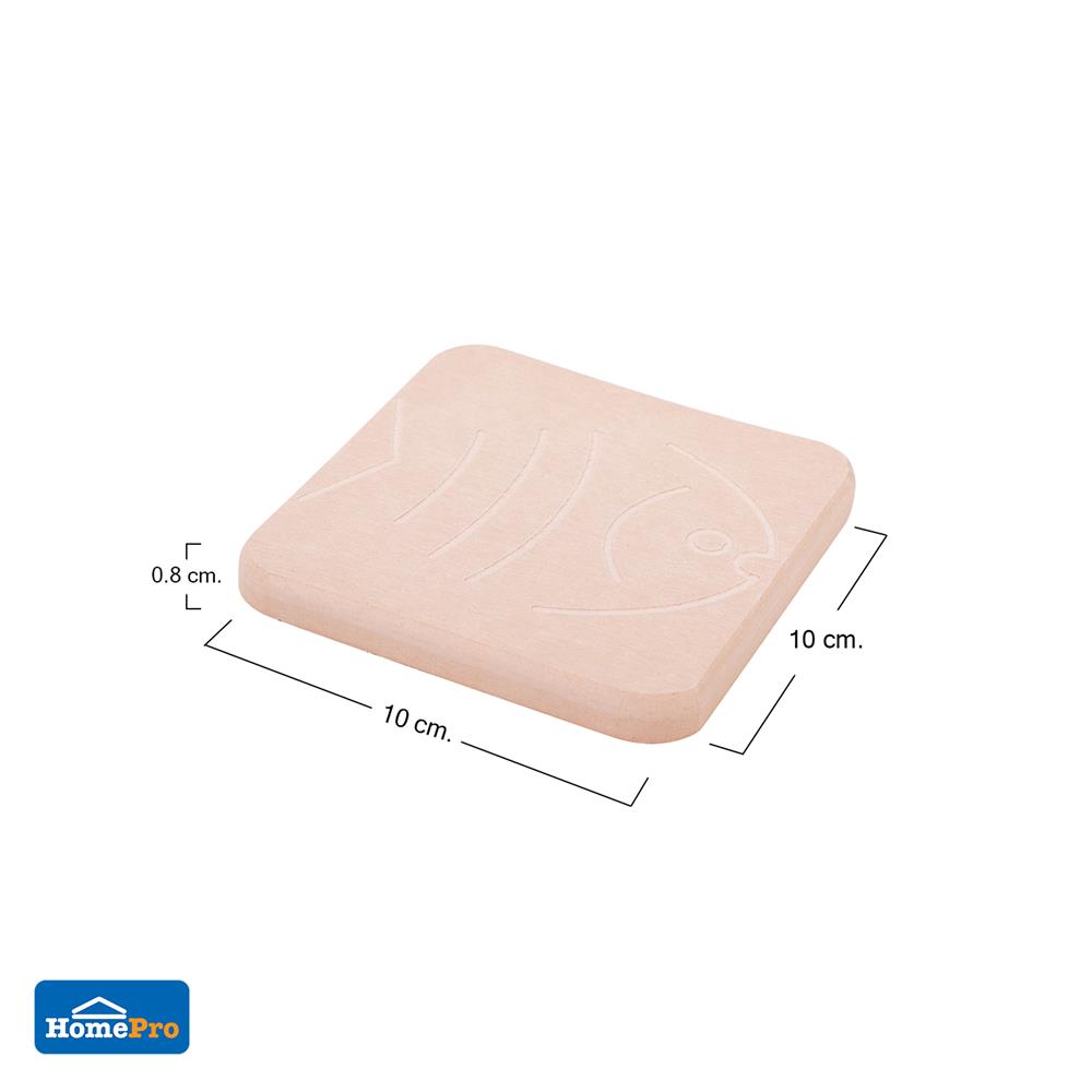 ที่รองแก้วดินเบา KECH PINK FISH