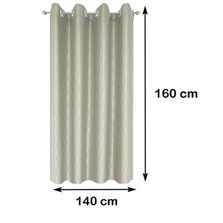 ผ้าม่าน EYELET HOME LIVING STYLE LARRY UV 140X160 ซม. สีน้ำตาล_5