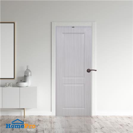 ประตูภายใน UPVC AZLE PZ04 80X200 ซม. สี WHITE GREY เจาะลูกบิด_3