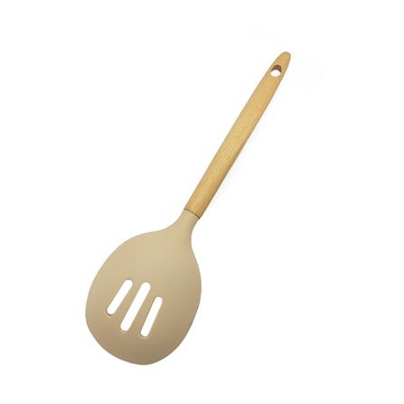 พายซิลิโคนมีร่อง KECH COOK CHARMY สีครีม ด้ามไม้_2