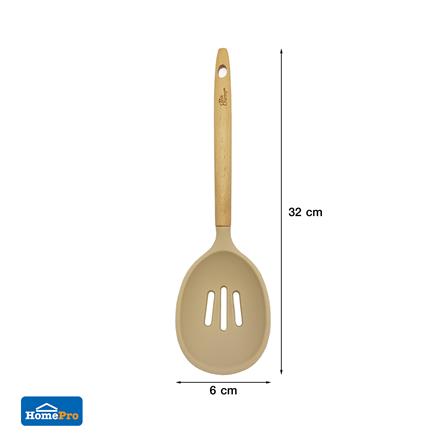 พายซิลิโคนมีร่อง KECH COOK CHARMY สีครีม ด้ามไม้_4