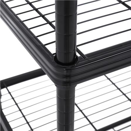 ชั้นวางของ 4 ชั้น FURDINI ACCO WIRELINNER 90X45X120 ซม. สีดำ_3