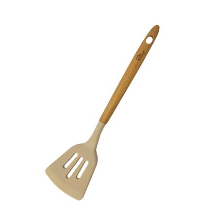 ตะหลิวร่อง KECH COOK CHARMY สีครีม ด้ามไม้_1