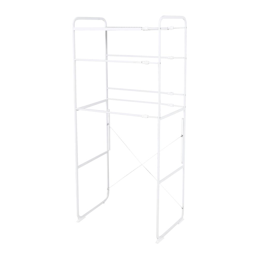 ชั้นคร่อมเครื่องซักผ้าปรับระยะ PLIM สีขาว