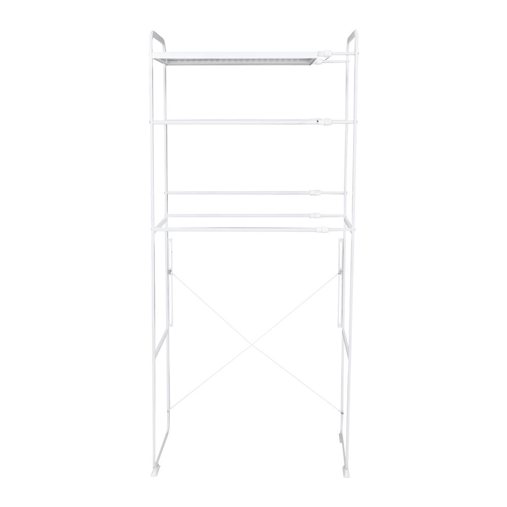 ชั้นคร่อมเครื่องซักผ้าปรับระยะ PLIM สีขาว