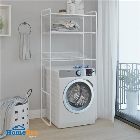 ชั้นคร่อมเครื่องซักผ้าปรับระยะ PLIM สีขาว_3