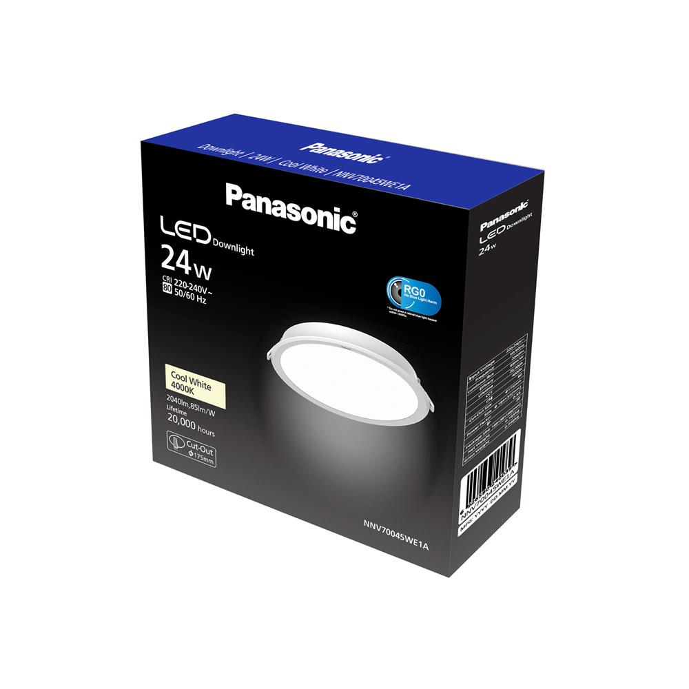 ดาวน์ไลท์ LED PANASONIC NNV70045WE1A 6.8 นิ้ว 24 วัตต์ สีขาว