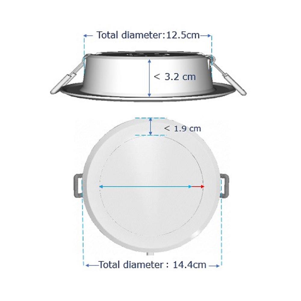 ดาวน์ไลท์ LED PANASONIC NNV70037WE1A 5 นิ้ว 12 วัตต์ WARM WHITE สีขาว