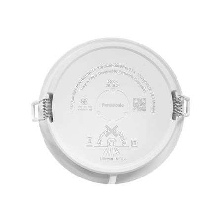ดาวน์ไลท์ LED PANASONIC NNV70037WE1A 5 นิ้ว 12 วัตต์ WARM WHITE สีขาว_3
