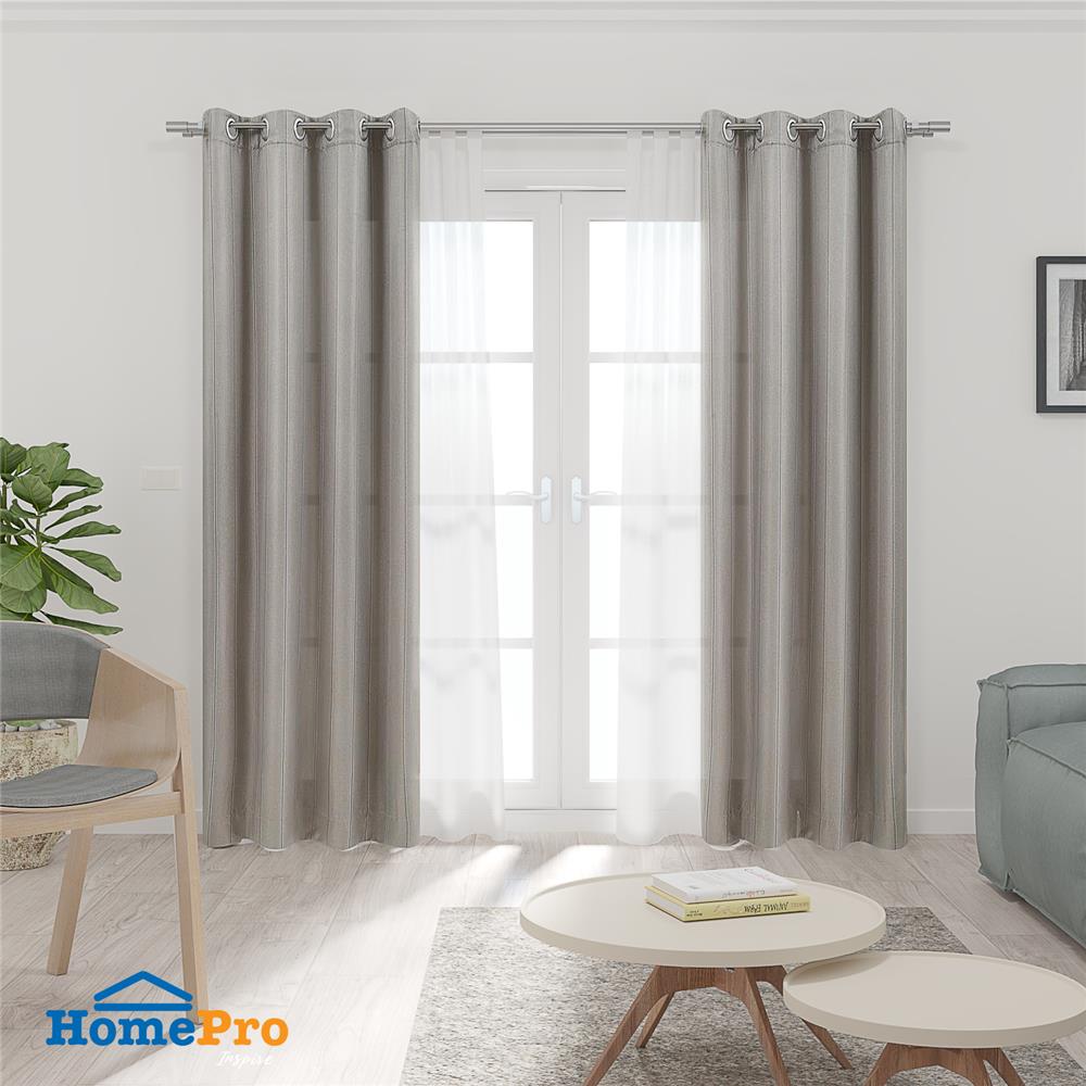 ผ้าม่าน EYELET HOME LIVING STYLE TERRA UV 130X220 ซม. สีน้ำตาล