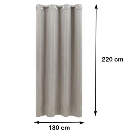 ผ้าม่าน EYELET HOME LIVING STYLE TERRA UV 130X220 ซม. สีน้ำตาล_8