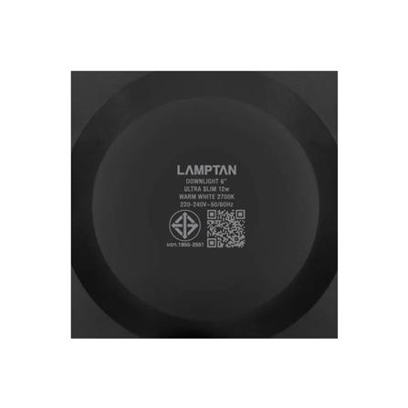 ดาวน์ไลท์ LED LAMPTAN CLICK&GO 6 นิ้ว 12 วัตต์ WARM WHITE สีดำ_5