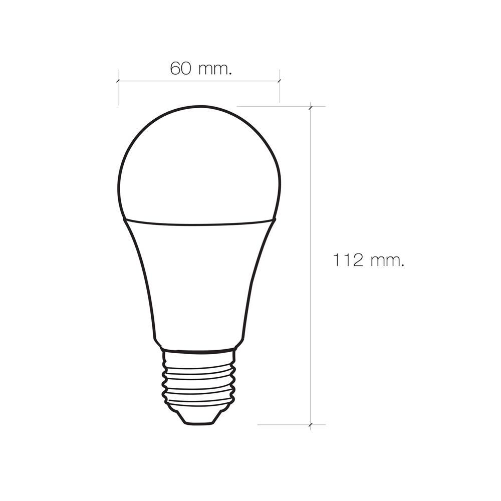 หลอด LED HI-TEK LIGHT SENSOR 8 วัตต์ E27 DAYLIGHT