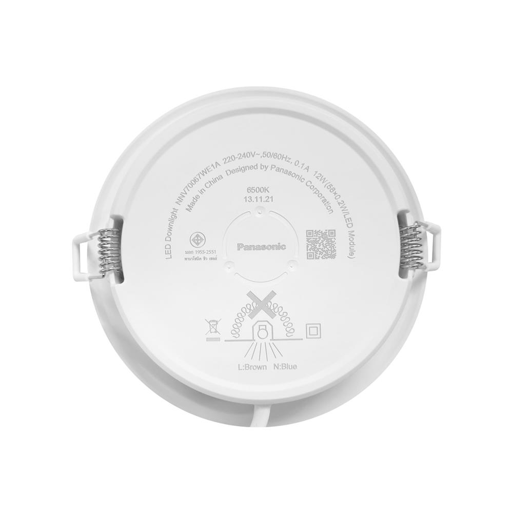 ดาวน์ไลท์ LED PANASONIC NNV70067WE1A 5 นิ้ว 12 วัตต์ DAYLIGHT สีขาว