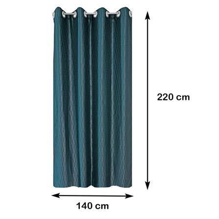 ผ้าม่าน EYELET HOME LIVING STYLE LARRY UV 140X220 ซม. สีน้ำเงิน_5