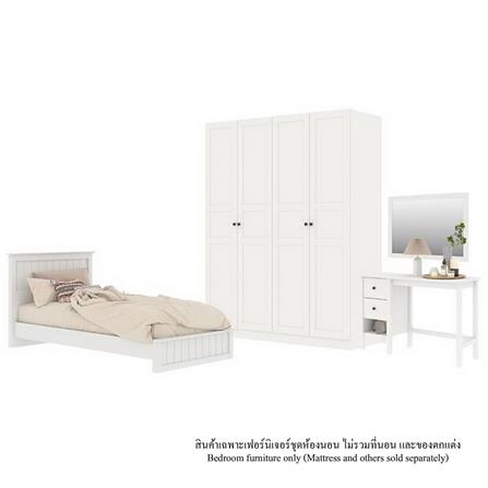 ชุดห้องนอน 3.5 ฟุต KONCEPT MONETA สีขาว